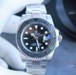 Copy Yacht‑Master 42mm Black Bezel Stainless Steel watch Rolex New Watches for 2023